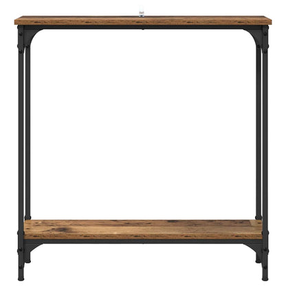 Tavolo consolle con lo scaffale Legno vecchio 75 x 22,5 x 75 cm