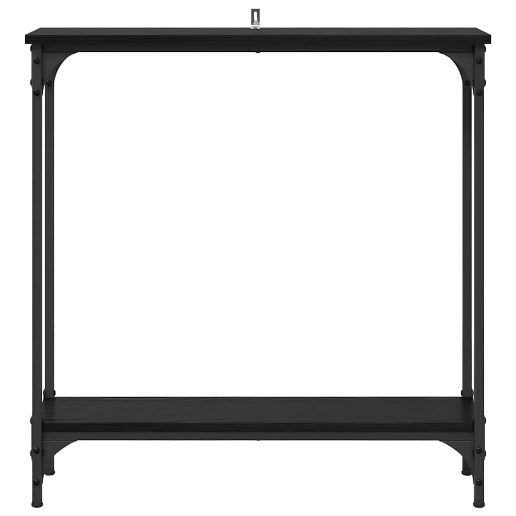 Tavolo consolle Rovere Nero 75 x 22,5 x 75 cm Legno multistrato