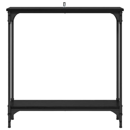 Tavolo consolle Rovere Nero 75 x 22,5 x 75 cm Legno multistrato