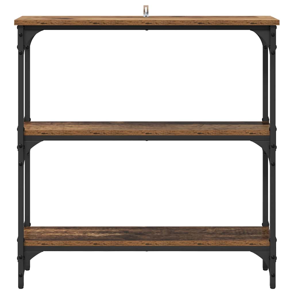 Tavolo consolle con lo scaffale Legno vecchio 75 x 22,5 x 75 cm