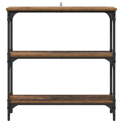 Tavolo consolle con lo scaffale Legno vecchio 75 x 22,5 x 75 cm
