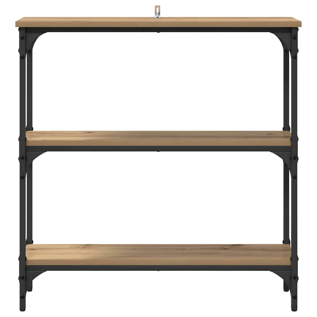 Tavolo consolle Rovere artigianale 75 x 22,5 x 75 cm