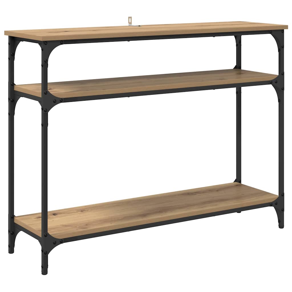 Tavolo consolle rovere artigianale 100 x 29 x 75 cm