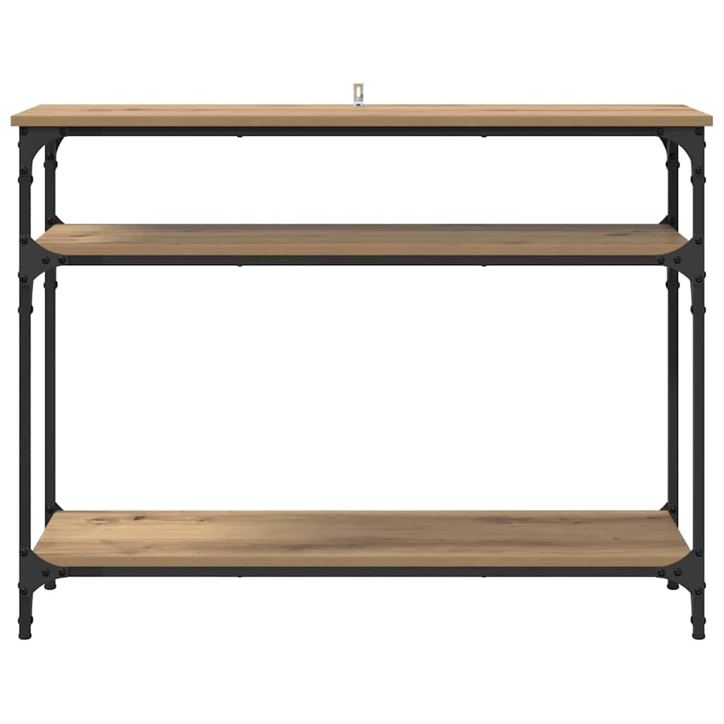 Tavolo consolle rovere artigianale 100 x 29 x 75 cm