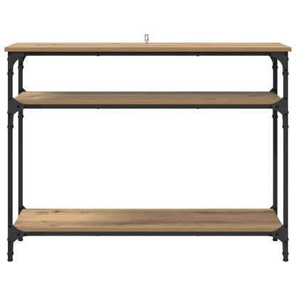 Tavolo consolle rovere artigianale 100 x 29 x 75 cm