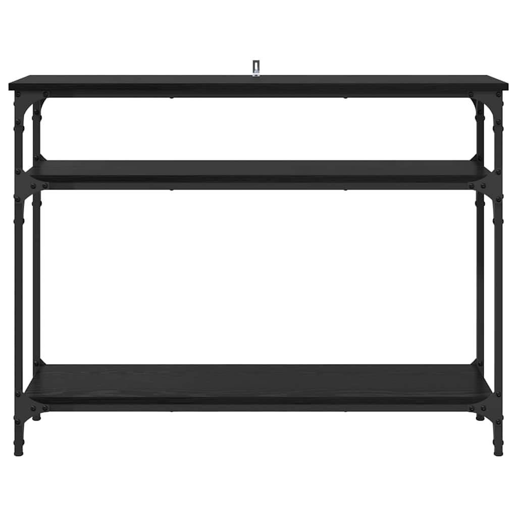 Tavolo consolle Rovere nero 100 x 29 x 75 cm Legno multistrato