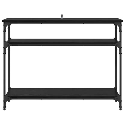 Tavolo consolle Rovere nero 100 x 29 x 75 cm Legno multistrato