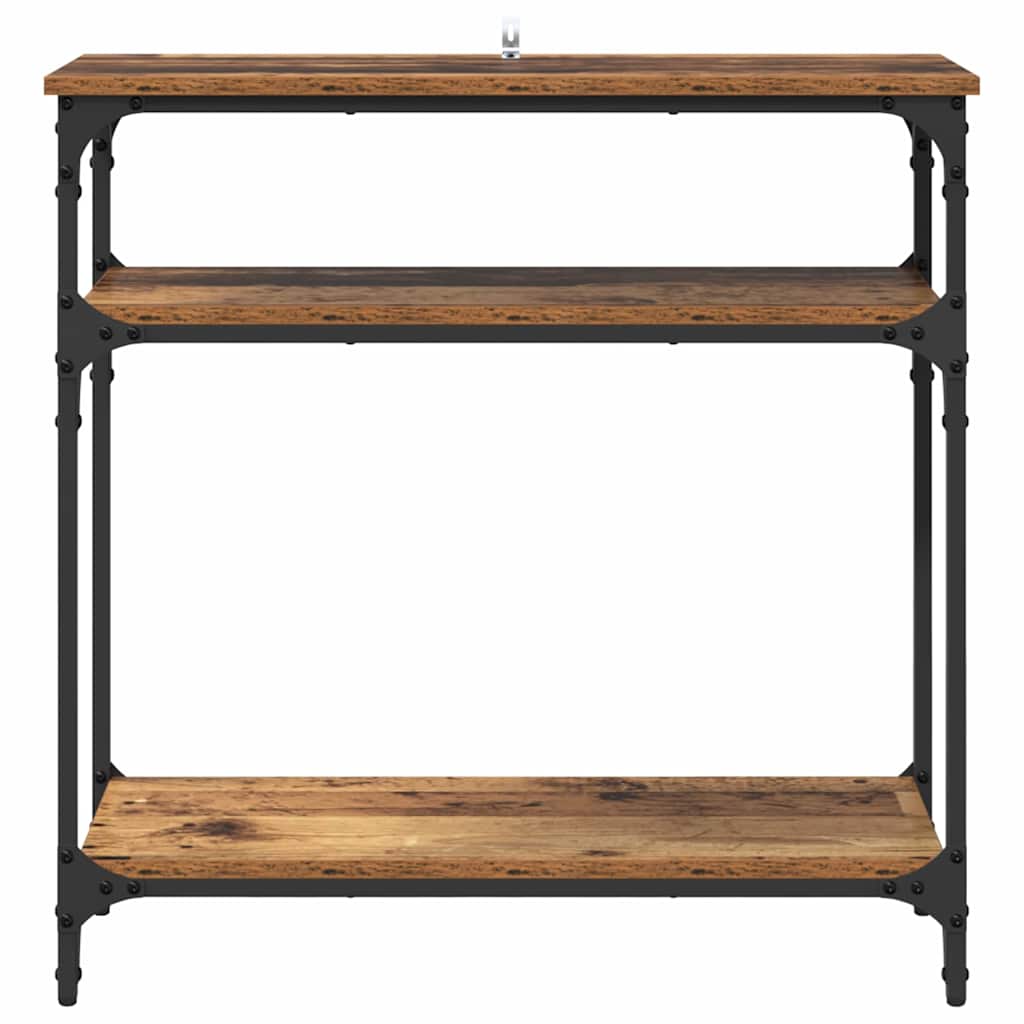 Tavolo consolle Legno vecchio 75 x 29 x 75 cm Legno multistrato