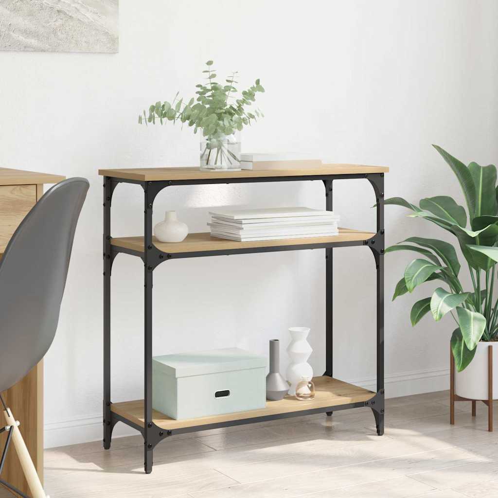 Tavolo consolle Rovere artigianale 75 x 29 x 75 cm