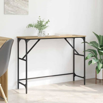 Tavolo consolle rovere artigianale 100 x 32 x 75 cm