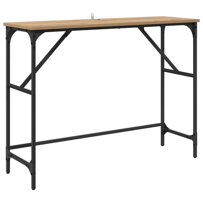 Tavolo consolle rovere artigianale 100 x 32 x 75 cm
