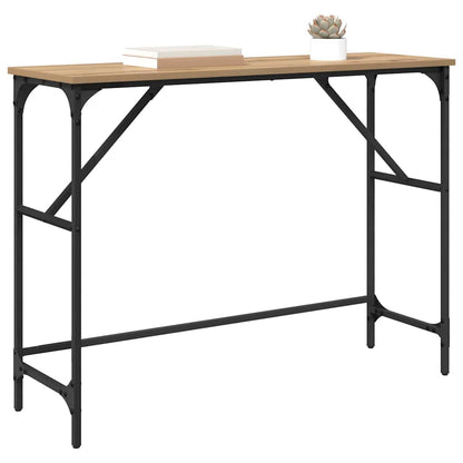 Tavolo consolle rovere artigianale 100 x 32 x 75 cm