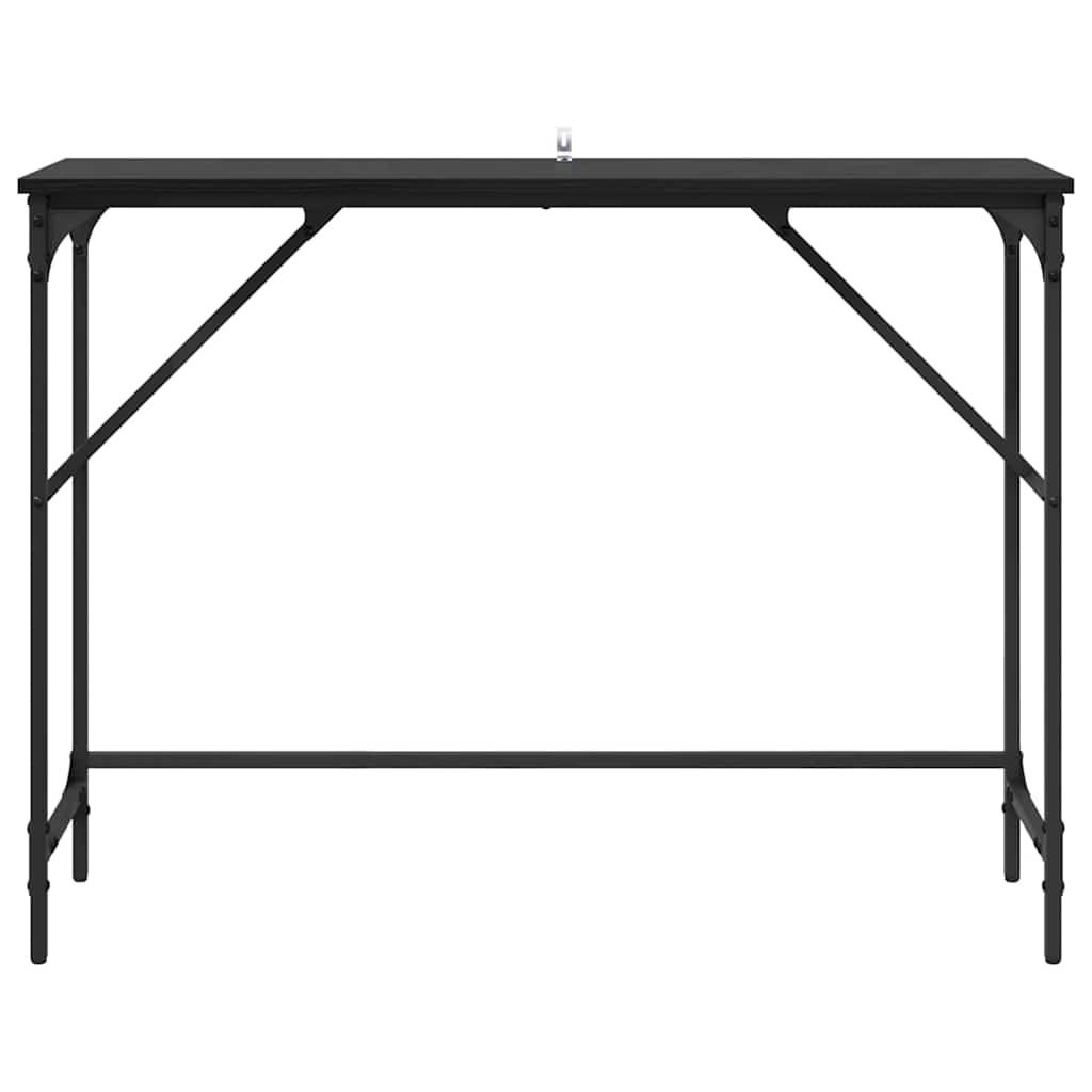 Tavolo consolle Rovere nero 100 x 32 x 75 cm Legno multistrato