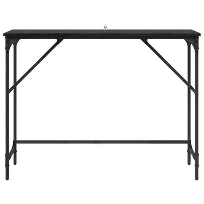Tavolo consolle Rovere nero 100 x 32 x 75 cm Legno multistrato