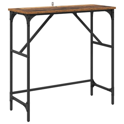 Tavolo consolle Legno vecchio 75 x 32 x 75 cm Legno multistrato