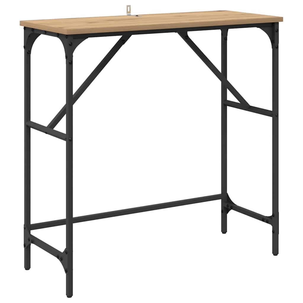 Tavolo consolle Rovere artigianale 75 x 32 x 75 cm