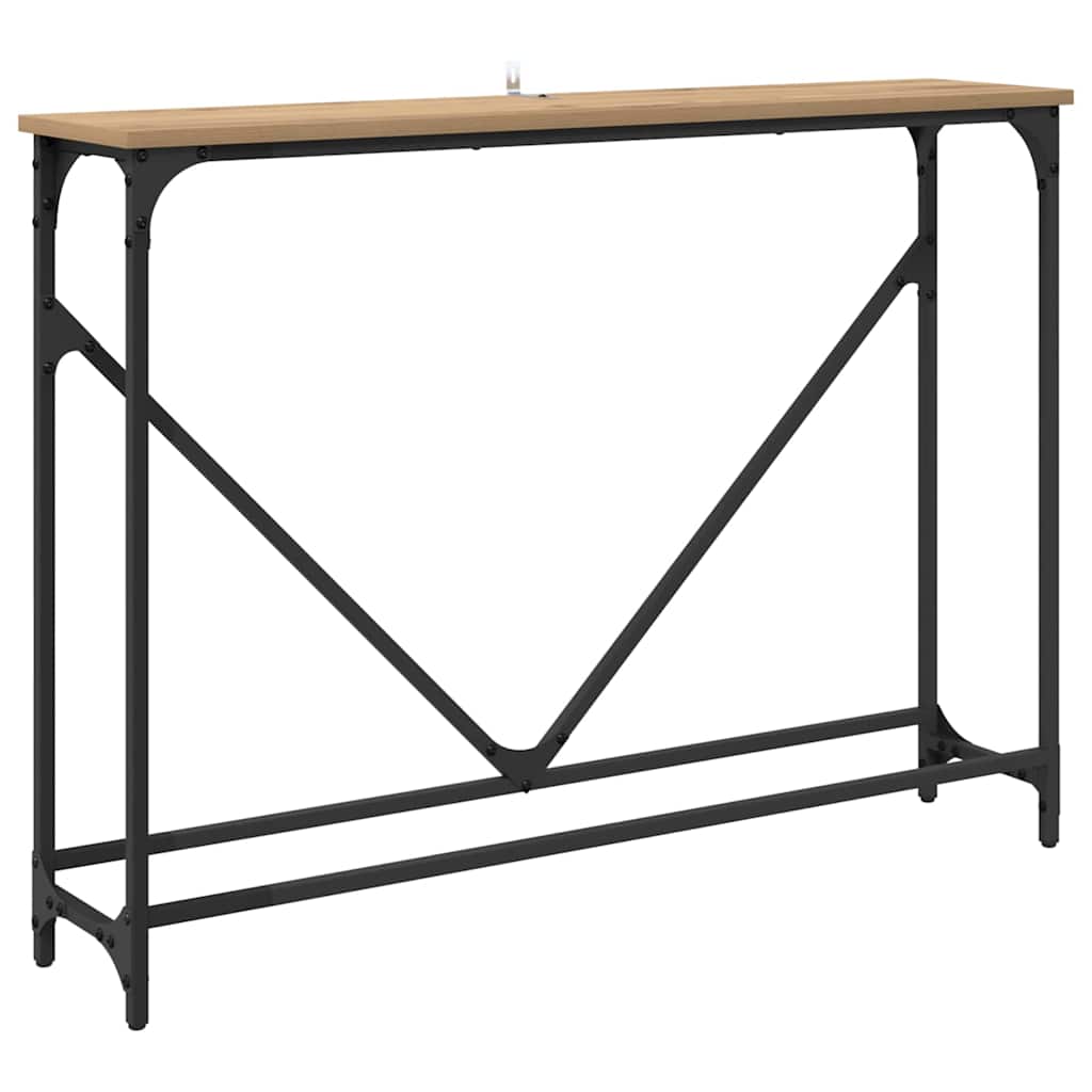 Tavolo consolle Rovere artigianale 102 x 23 x 75 cm