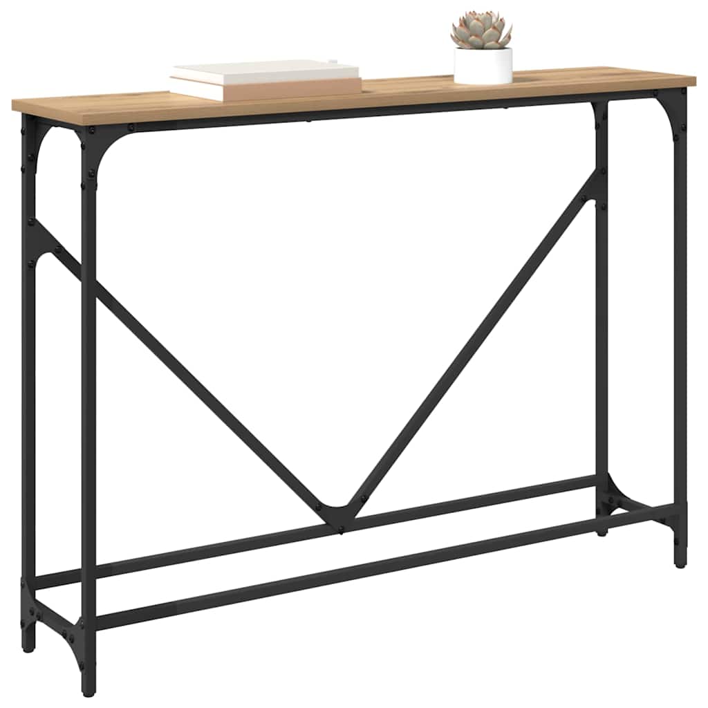 Tavolo consolle Rovere artigianale 102 x 23 x 75 cm