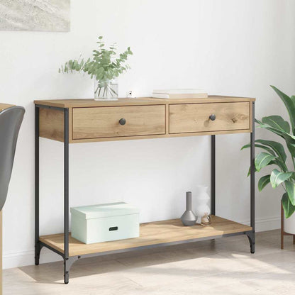 Tavolo consolle Rovere artigianale 100 x 34,5 x 75 cm