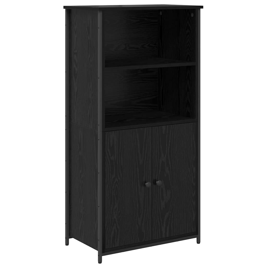 Credenza Rovere Nero 62 x 36 x 121,5 cm Legno multistrato