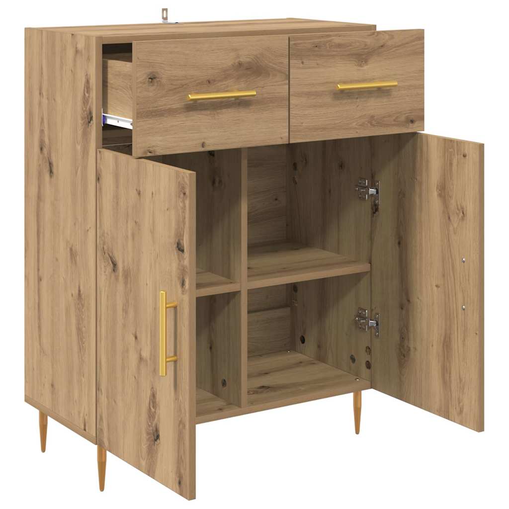 Credenza Rovere artigianale 69,5 x 34 x 90 cm Legno multistrato