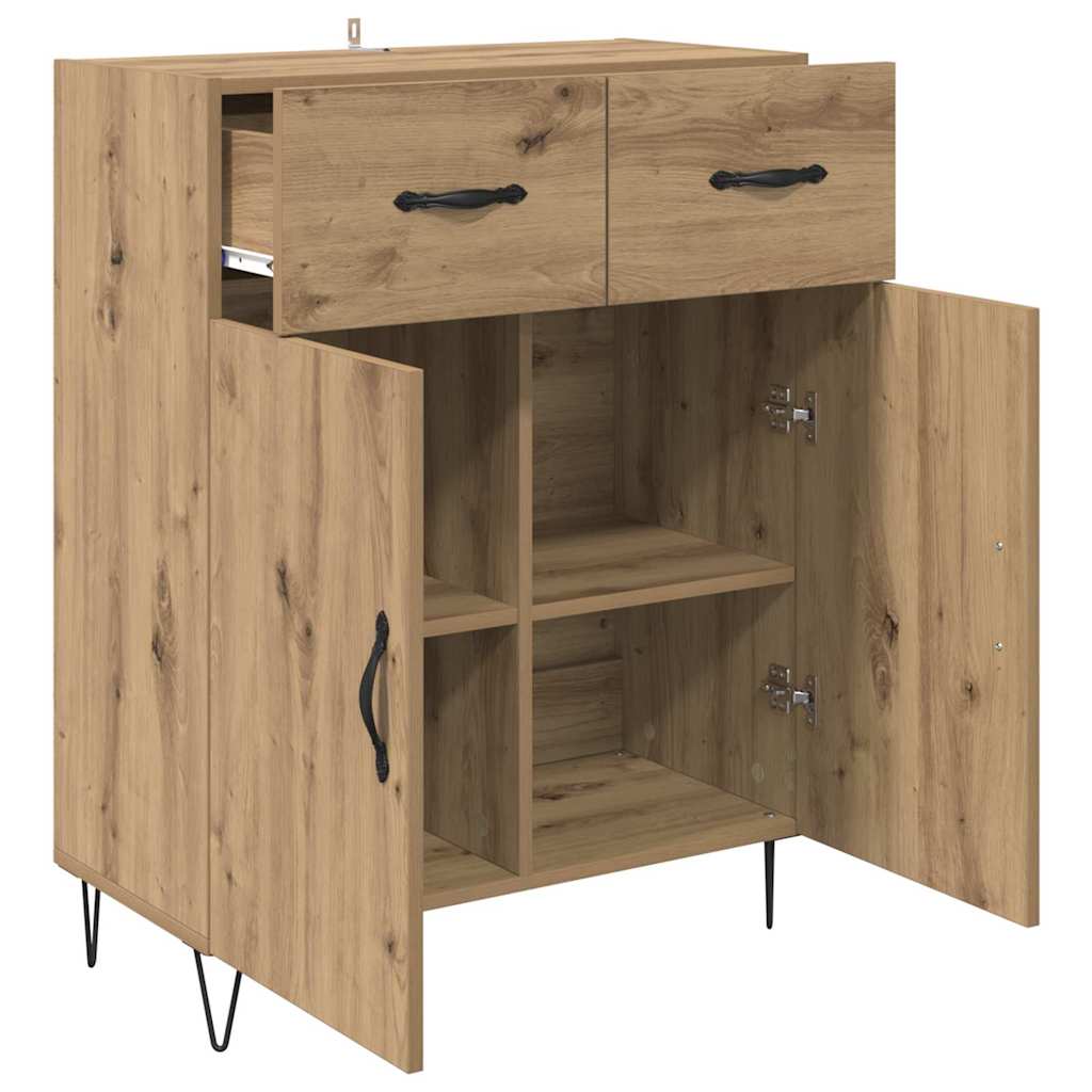 Credenza Rovere artigianale 69,5 x 34 x 90 cm Legno multistrato