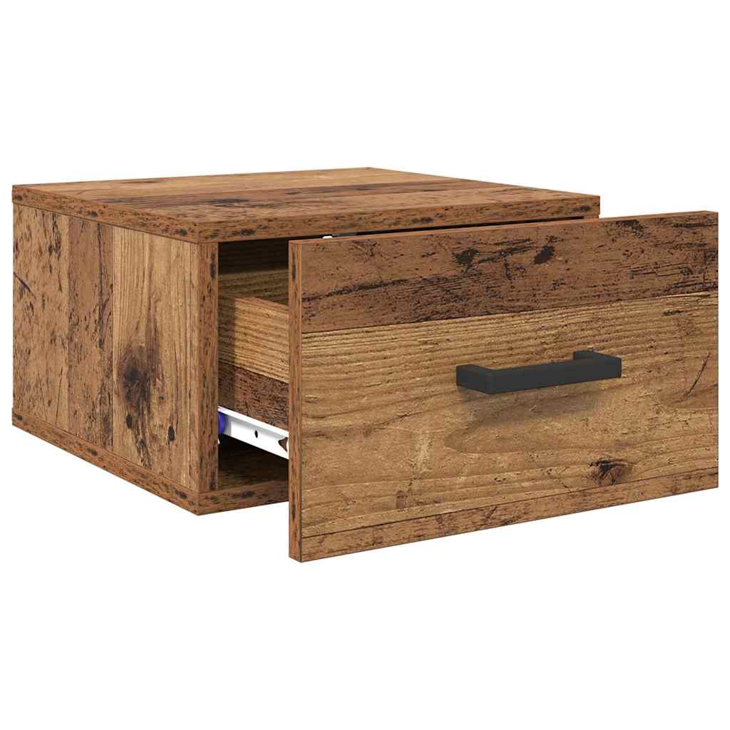 Armadio da Notte con cassetto Legno vecchio 35 x 35 x 20 cm