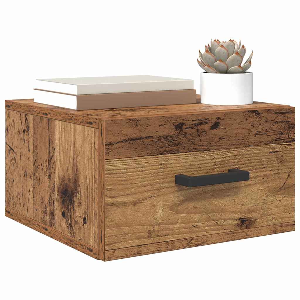 Armadio da Notte con cassetto Legno vecchio 35 x 35 x 20 cm