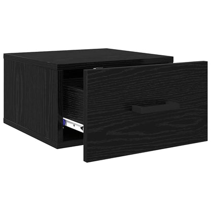 Armadio da Notte Rovere nero 35 x 35 x 20 cm Legno multistrato