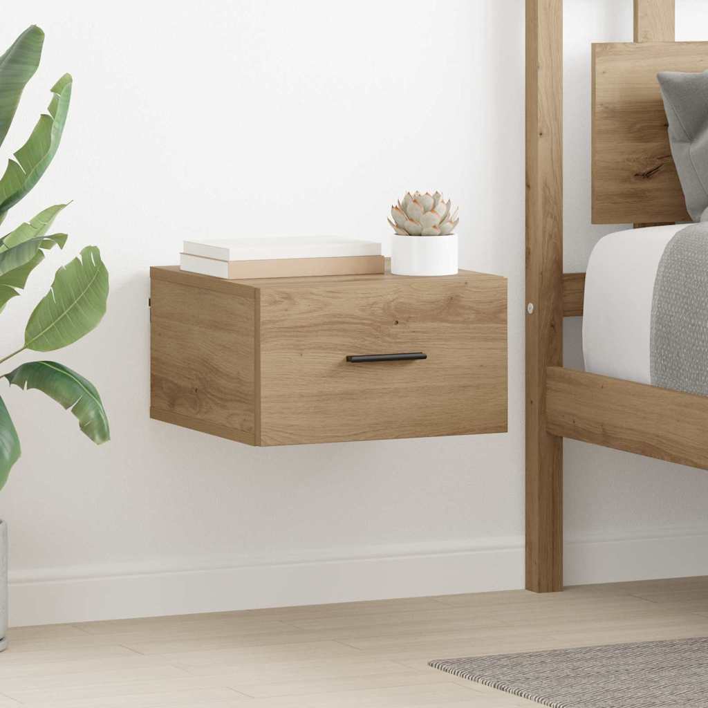 Armadio da Notte 2 pcs rovere artigianale 35 x 35 x 20 cm