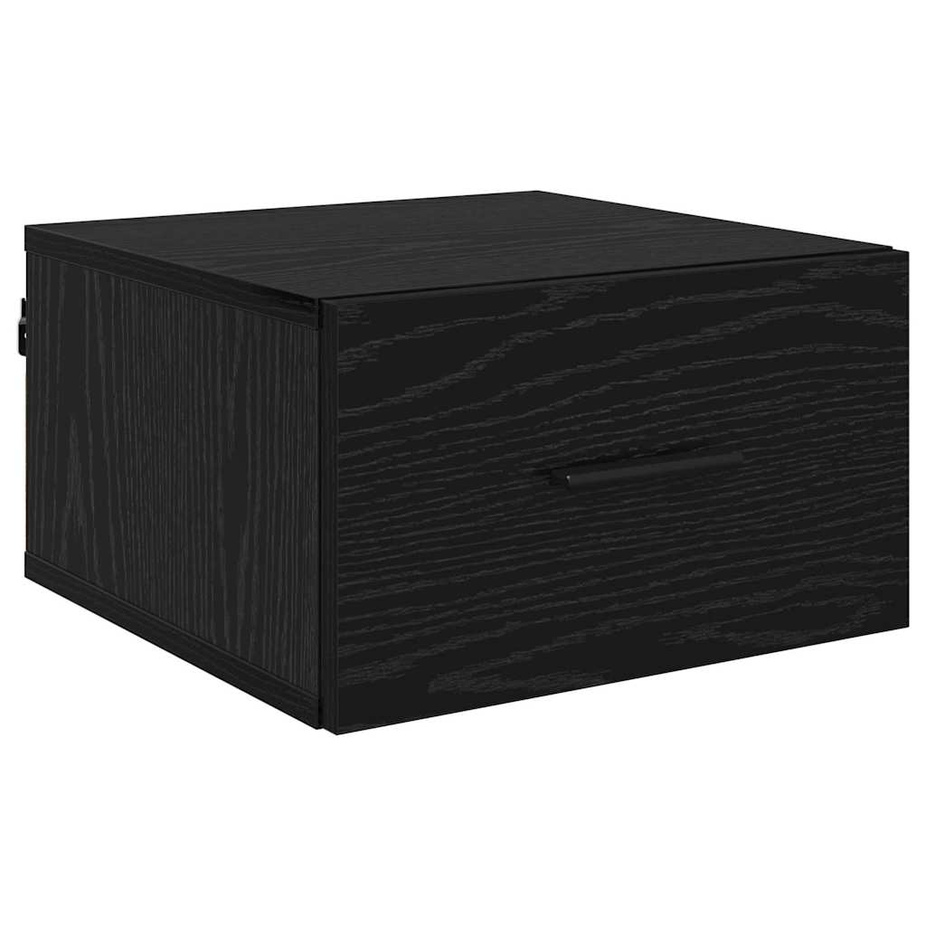 Armadio da Notte Rovere nero 35 x 35 x 20 cm Legno multistrato