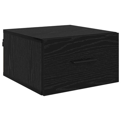 Armadio da Notte Rovere nero 35 x 35 x 20 cm Legno multistrato