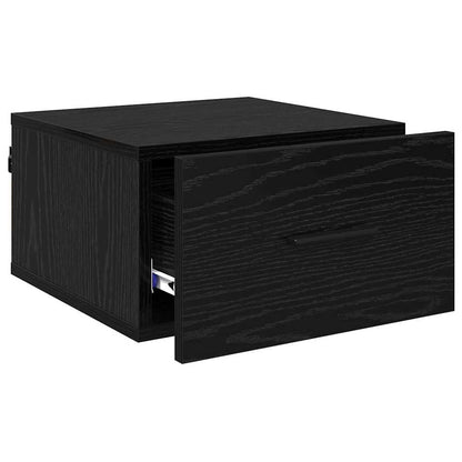 Armadio da Notte Rovere nero 35 x 35 x 20 cm Legno multistrato