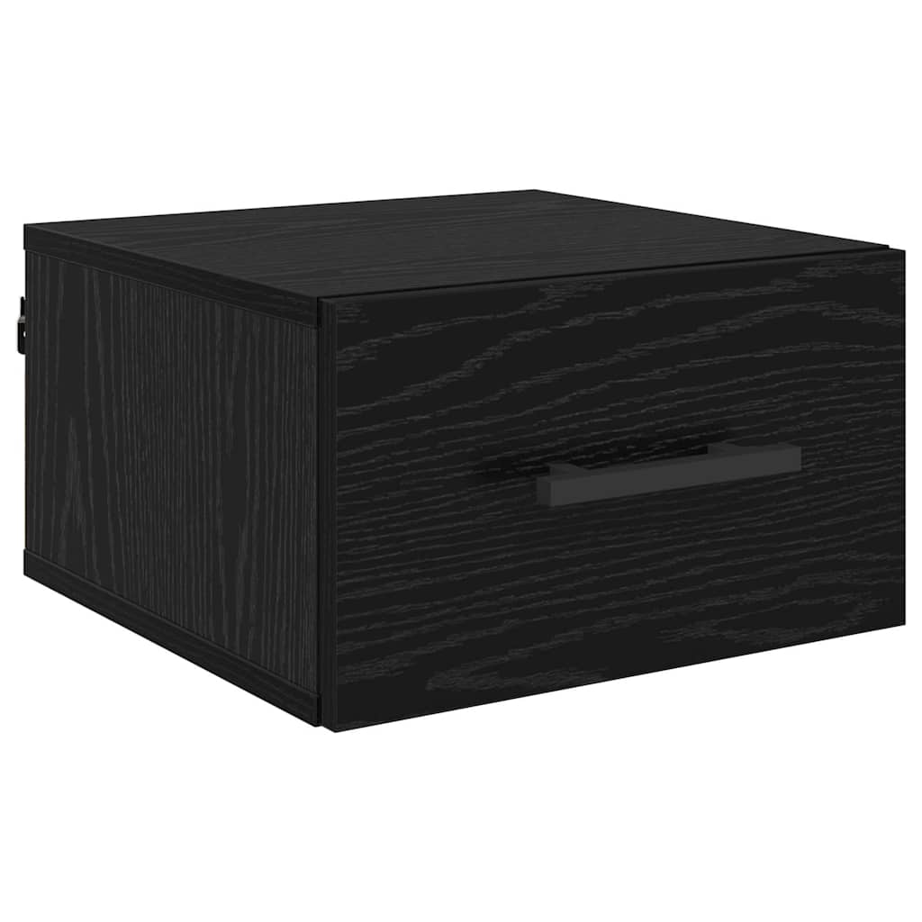 Armadio da Notte Rovere nero 35 x 35 x 20 cm Legno multistrato