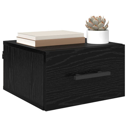 Armadio da Notte Rovere nero 35 x 35 x 20 cm Legno multistrato