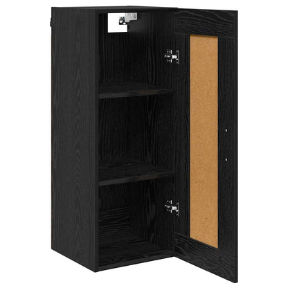 Pensile Rovere Nero 34,5 x 34 x 90 cm Legno multistrato