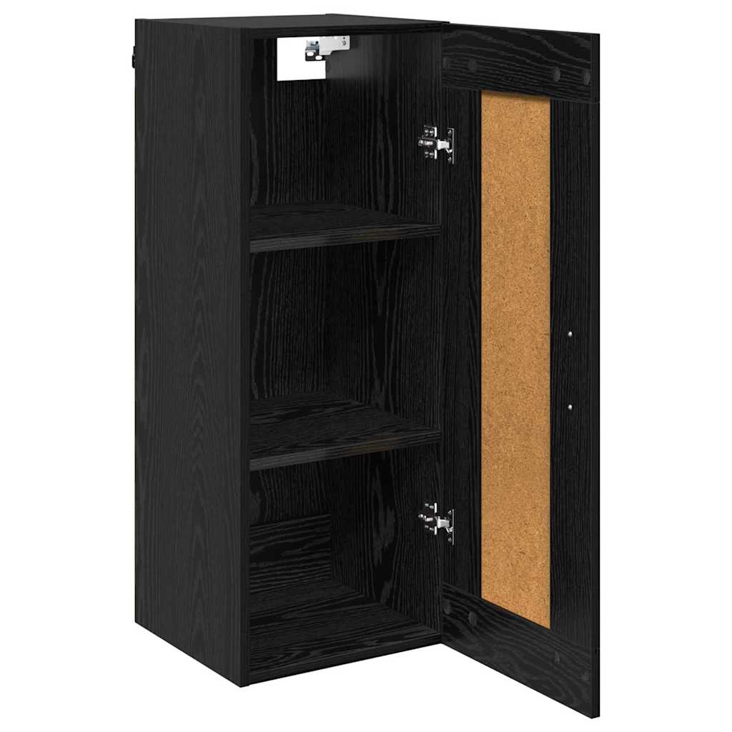 Pensile Rovere Nero 34,5 x 34 x 90 cm Legno multistrato