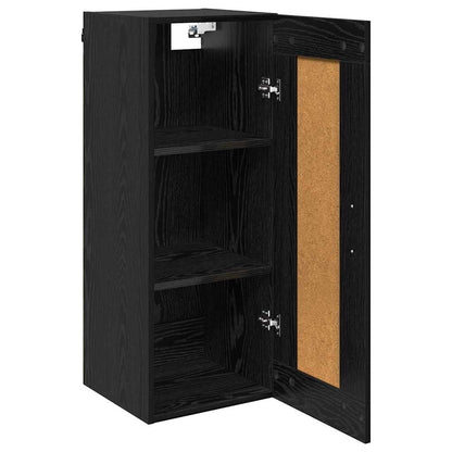 Pensile Rovere Nero 34,5 x 34 x 90 cm Legno multistrato