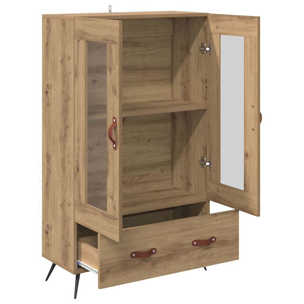 Credenza con cassetto Rovere artigianale 69,5 x 31 x 115 cm