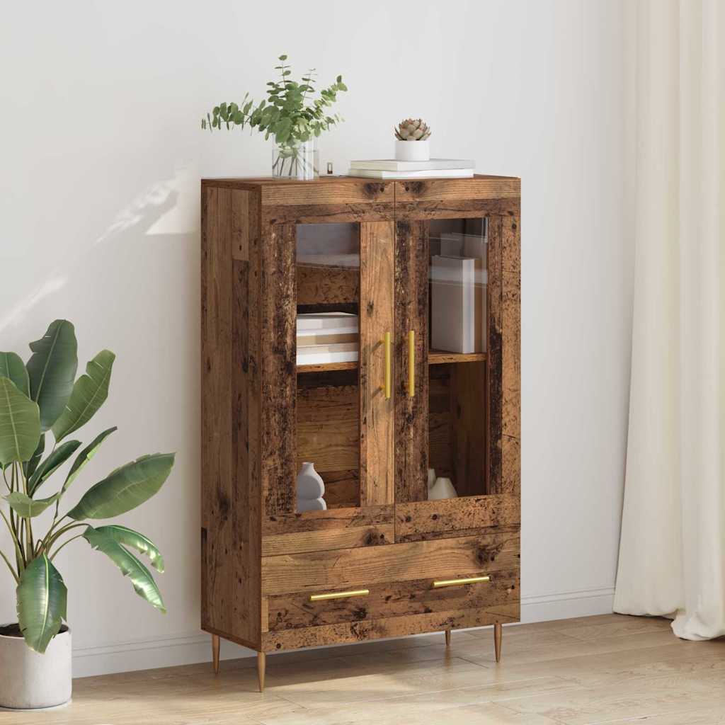 Credenza con cassetto Legno vecchio 69,5 x 31 x 115 cm