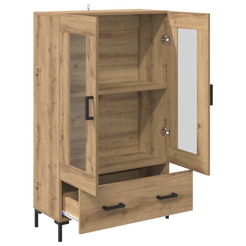 Credenza con cassetto Rovere artigianale 69,5 x 31 x 115 cm
