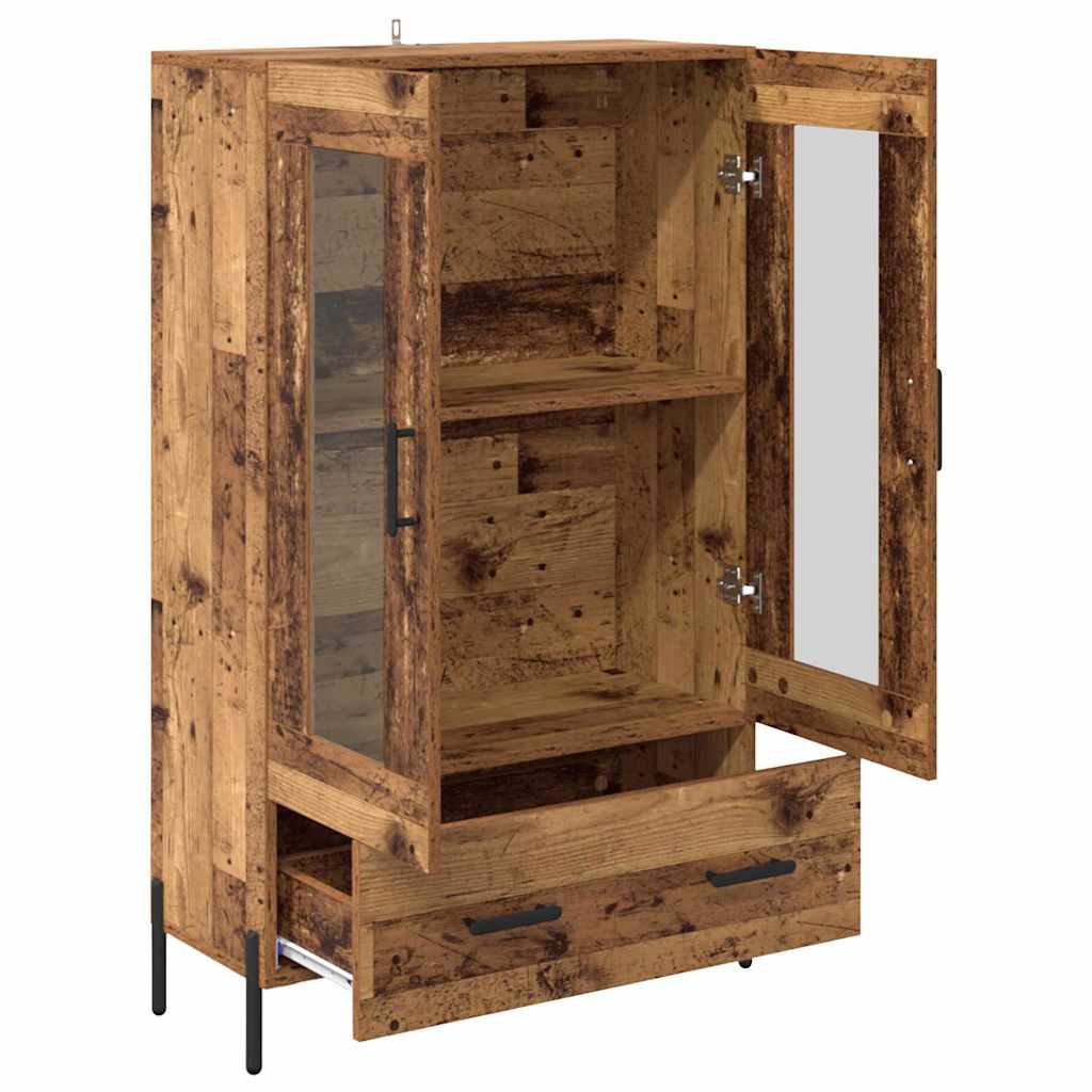 Credenza con cassetto Corona Legno vecchio 69,5 x 31 x 115 cm