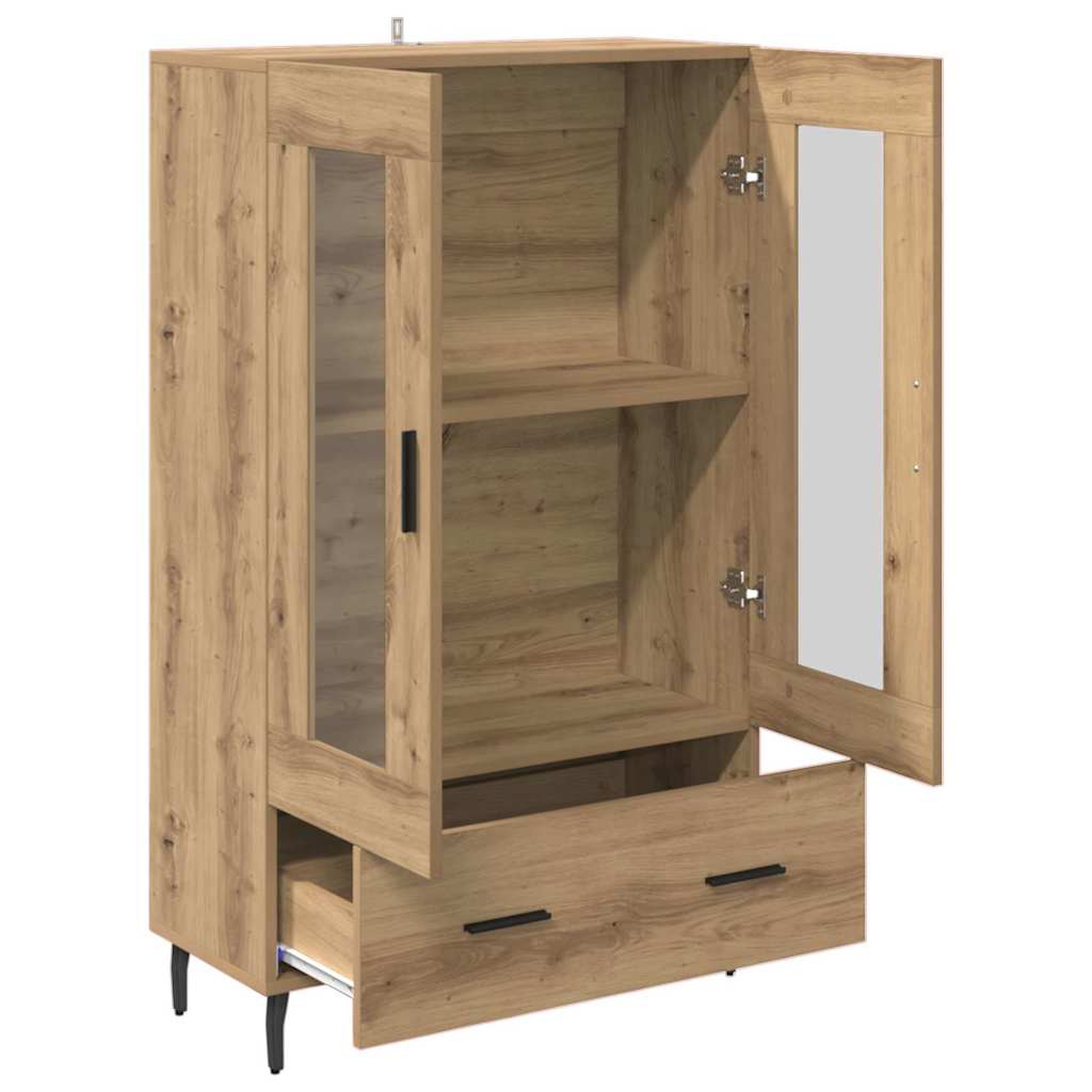 Credenza con cassetto Rovere artigianale 69,5 x 31 x 115 cm