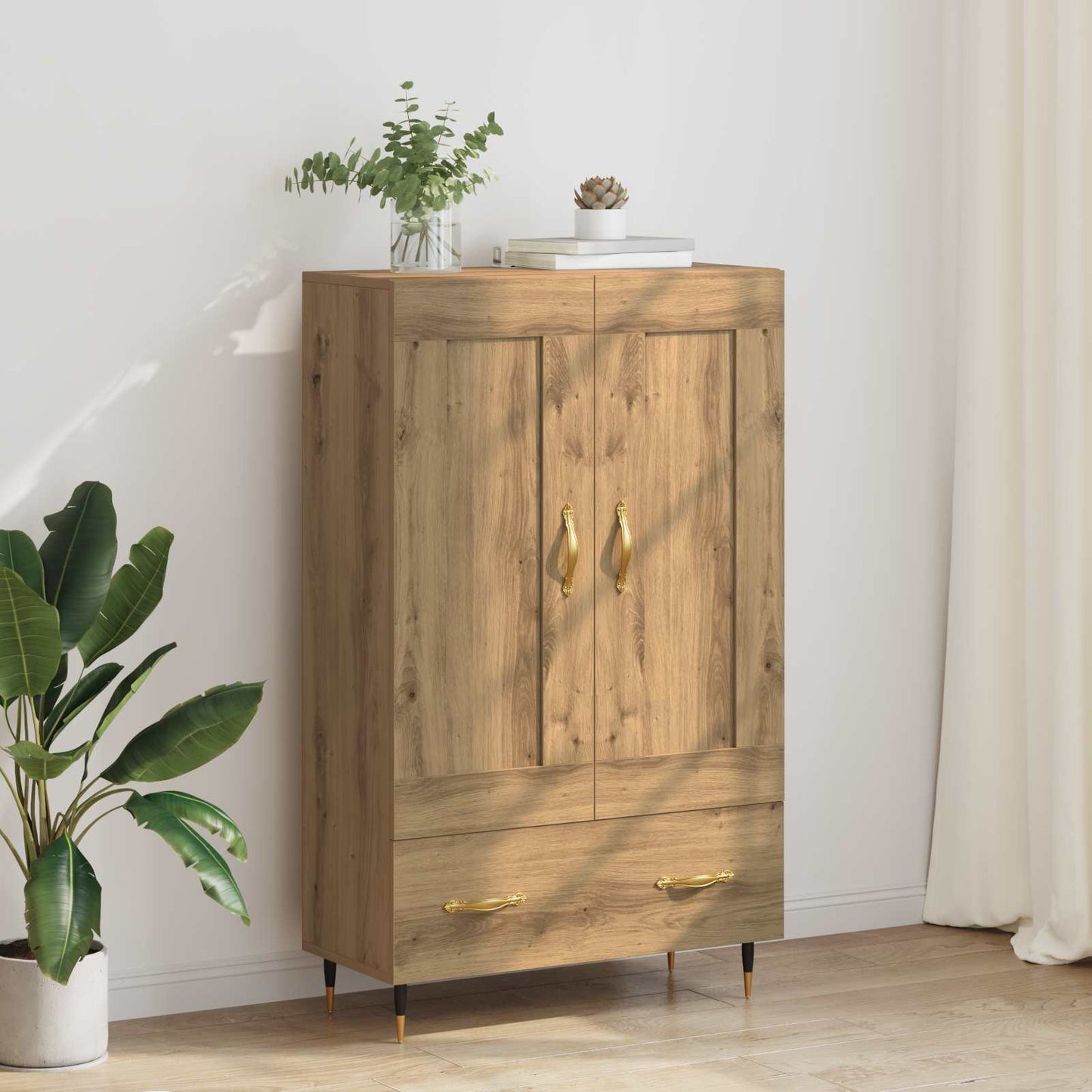Credenza con cassetto Rovere artigianale 69,5 x 31 x 115 cm