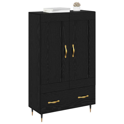 Credenza Rovere Nero 69,5 x 31 x 115 cm Legno multistrato