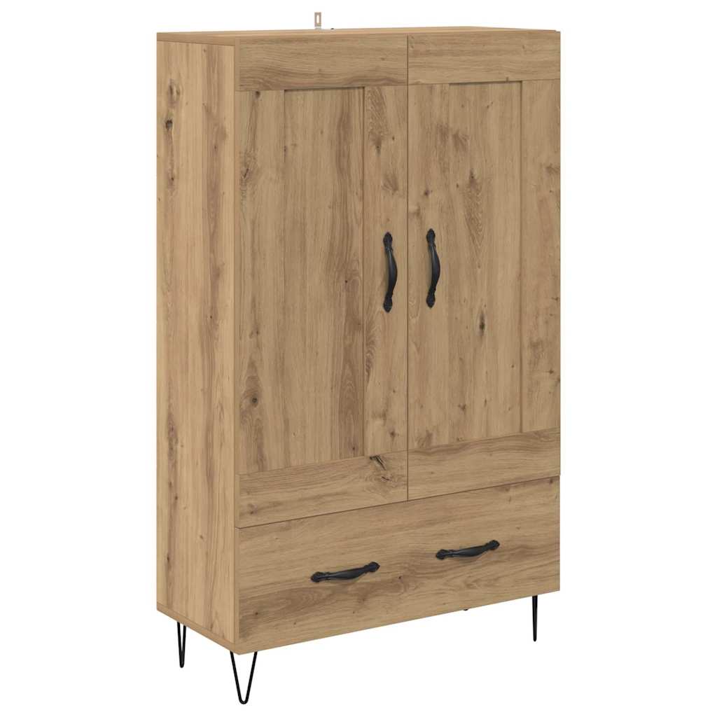 Credenza con cassetto Rovere artigianale 69,5 x 31 x 115 cm