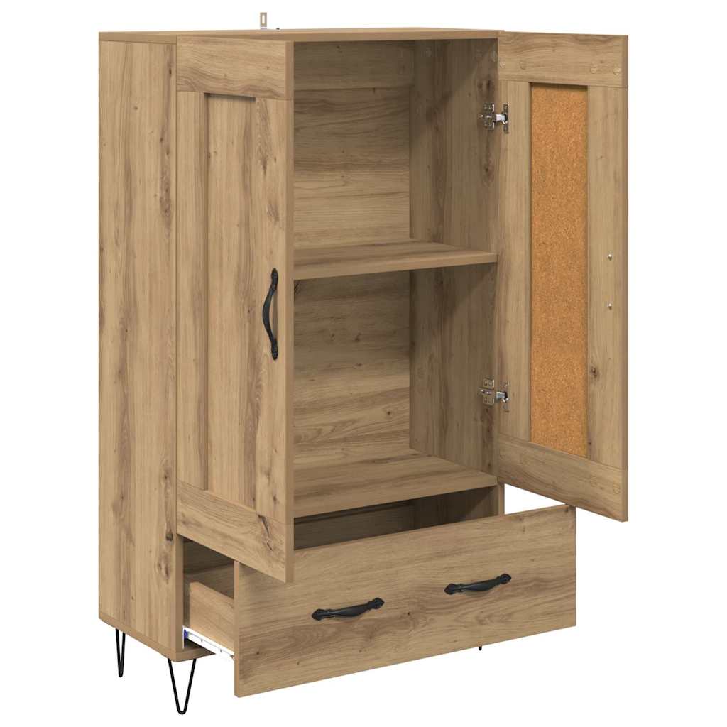Credenza con cassetto Rovere artigianale 69,5 x 31 x 115 cm