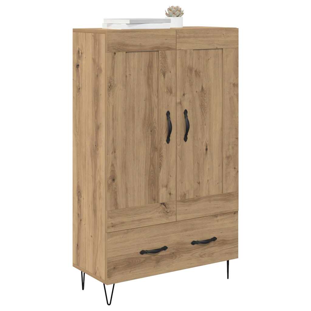 Credenza con cassetto Rovere artigianale 69,5 x 31 x 115 cm
