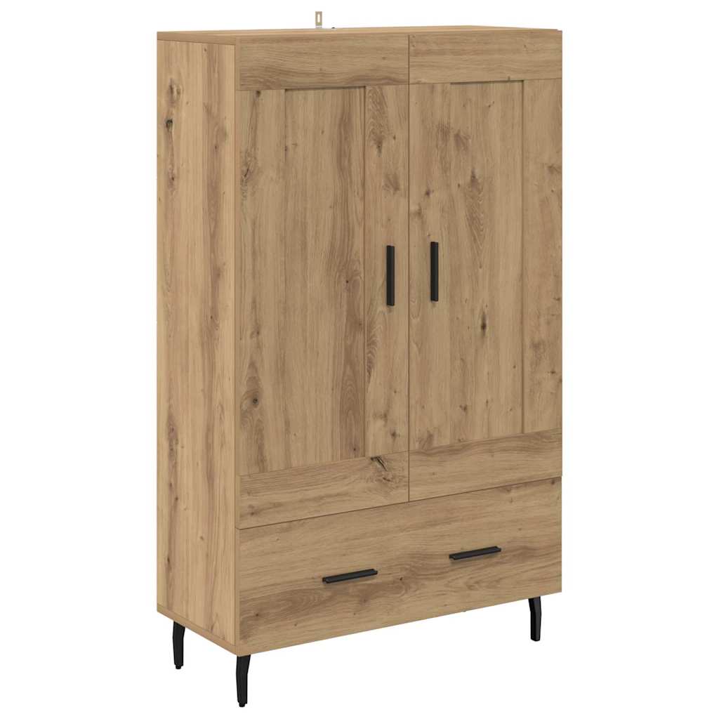 Credenza con cassetto Rovere artigianale 69,5 x 31 x 115 cm