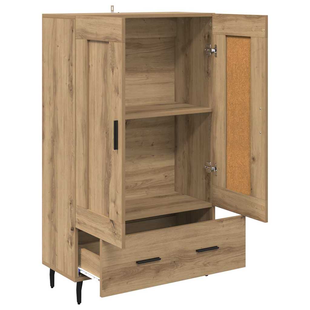 Credenza con cassetto Rovere artigianale 69,5 x 31 x 115 cm